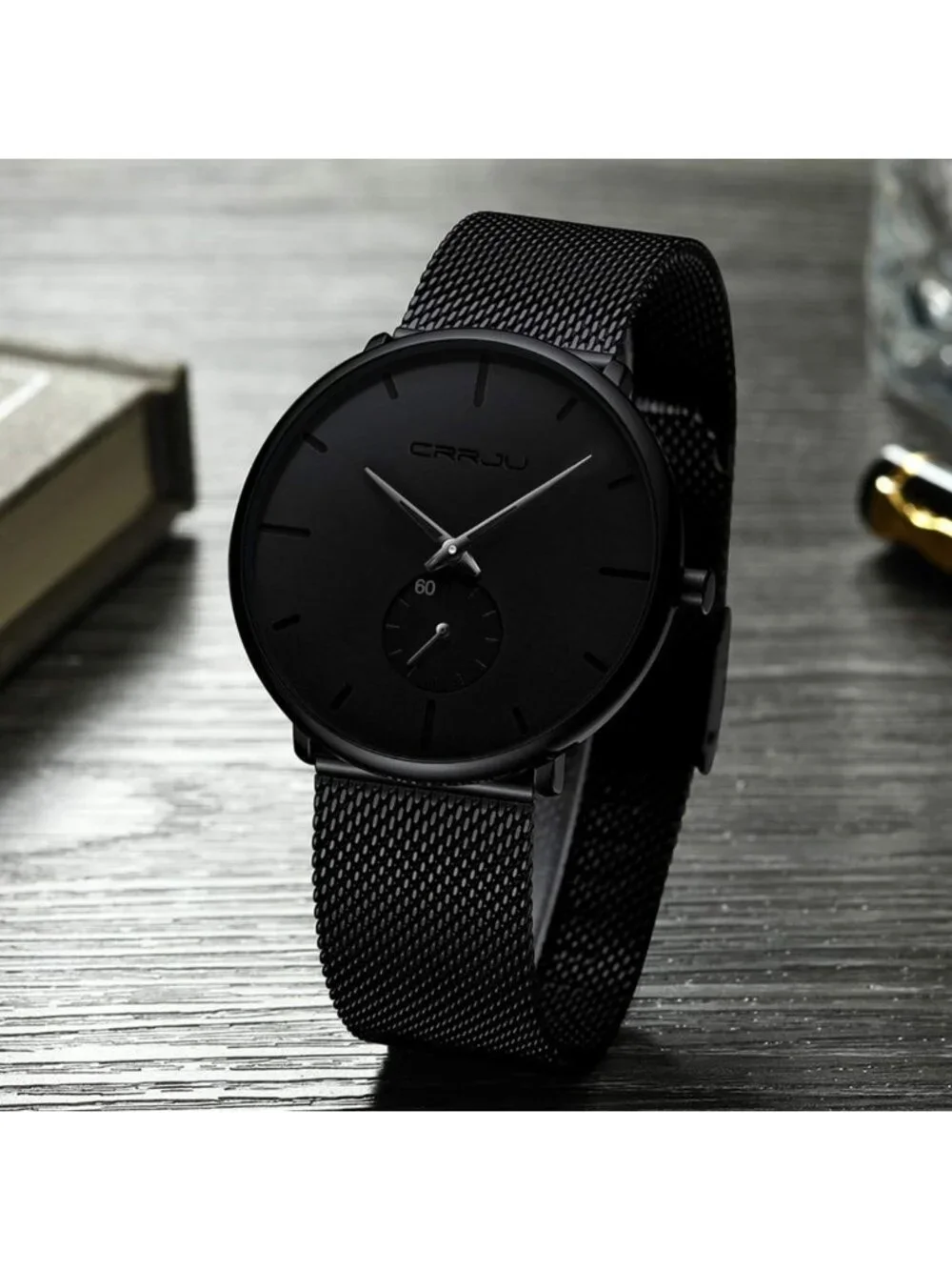 Ultra-Thin Minimalist Waterproof Men's Watch - Stylish Unisex Dress Timepiece